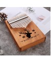 K17 17音 馴鹿款 便携卡林巴 桃花芯木拇指琴 KALIMBA 