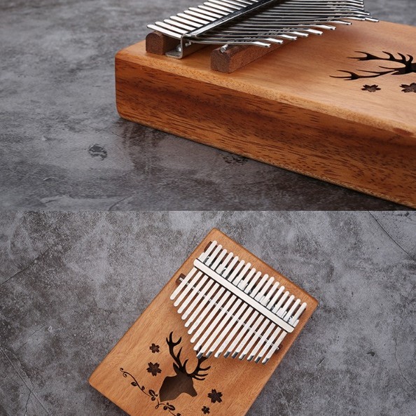 K17 17音 馴鹿款 便携卡林巴 桃花芯木拇指琴 KALIMBA 