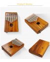 GECKO KS17EQ 17音 便携卡林巴 拇指琴带EQ KALIMBA 