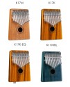 GECKO KS17EQ 17音 便携卡林巴 拇指琴带EQ KALIMBA 
