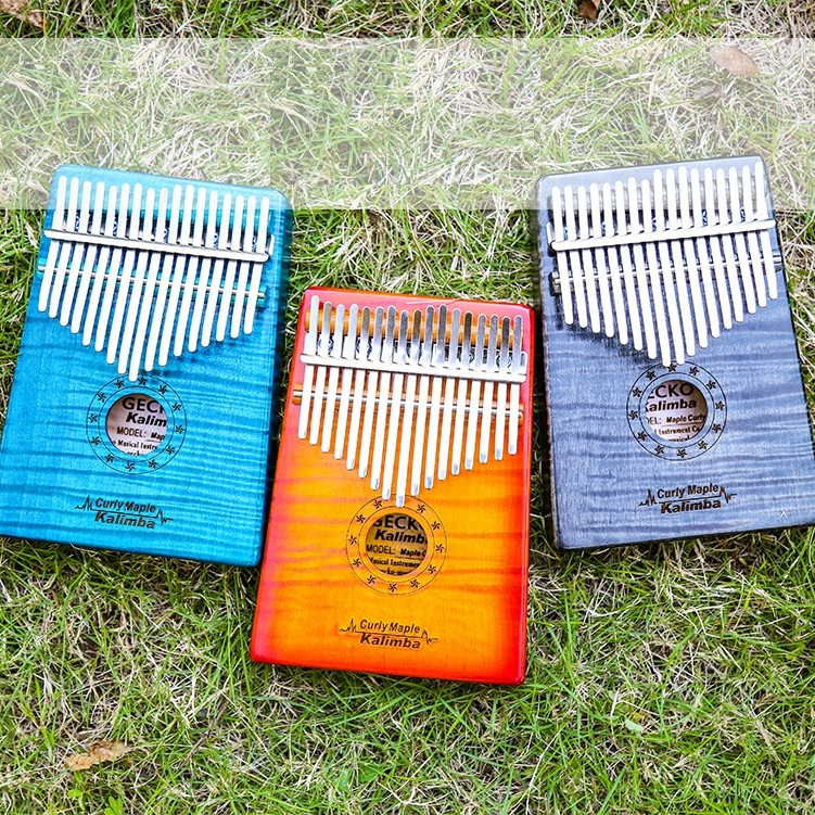 GECKO MC-L / MC-S 17音 便携卡林巴 虎紋楓木 拇指琴 KALIMBA 