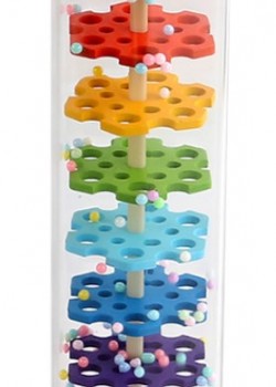 22CM 大木質款塑膠 雨聲沙筒 maraca(單個裝)