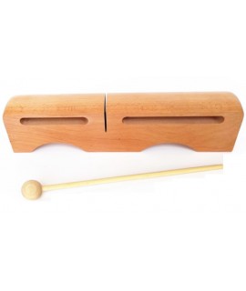 木質 方梆子 木盒木魚 雙音梆子 戲曲梆子