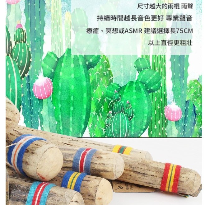 VOZ DE CACTUS / Terre 南美雨棍 仙人掌雨聲棒 Rainstick (長25CM)