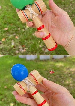 木製技巧球 劍球 劍玉 Kendama (中號) 
