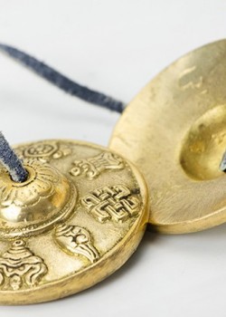 尼泊爾 手工黃銅 碰鈴 黃銅八寶款