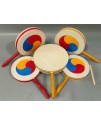20CM 木質 朝鮮鼓 手搖韓鼓 朝鮮太平鼓 手鼓