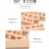 蒙氏 木製原木色 五孔插座 插座圓柱體  一套4款