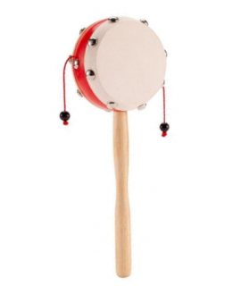 7CM 兒童 木質手摇鼓 手搖撥浪鼓