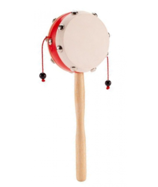 7CM 兒童 木質手摇鼓 手搖撥浪鼓