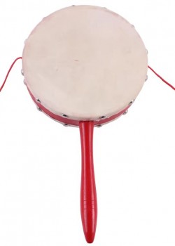 15CM 兒童 木質手摇鼓 手搖撥浪鼓