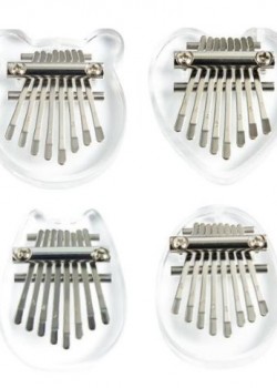 兒童 8音 迷你 便携卡林巴 迷你拇指琴 MINI KALIMBA 水晶款 (一套四款)