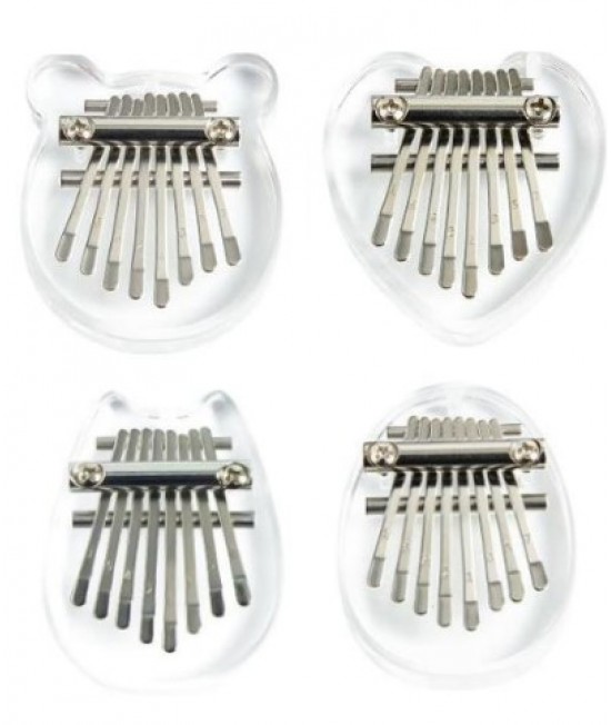 兒童 8音 迷你 便携卡林巴 迷你拇指琴 MINI KALIMBA 水晶款 (一套四款)