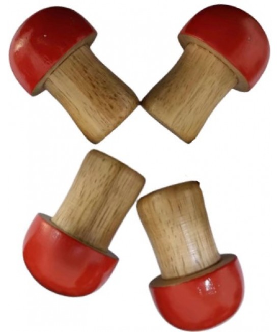 兒童木質  蘑菇型 沙筒 沙球 maraca (單個裝)