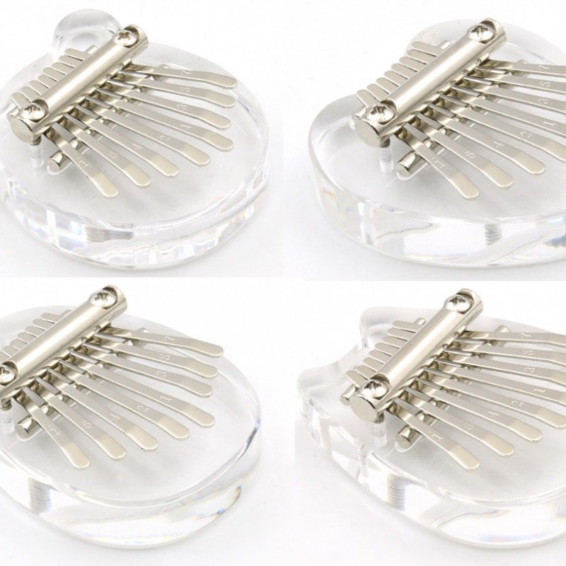 兒童 8音 迷你 便携卡林巴 迷你拇指琴 MINI KALIMBA 水晶款 (一套四款)