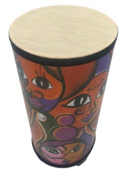 20cm 兒童 高身花鼓 手敲打擊鼓 手提鼓