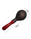 26CM 兒童圓頭 大塑膠沙錘 黑色 maraca (單個裝)