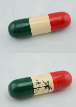 木質大椰樹 沙筒  (單個裝)