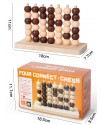 兒童木製 立體 四子棋 四連棋