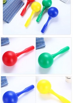 20CM 兒童 彩色塑膠沙錘 maraca (單個裝)