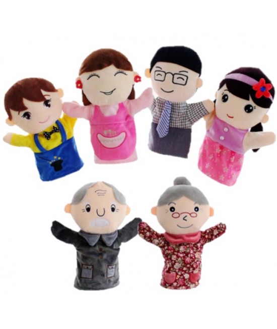 兒童 卡通一家人手偶 手套玩偶 25cm Family Hand Puppets (單個裝)