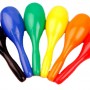 24CM 兒童 彩色橢圓 塑膠沙錘 maraca (單個裝)