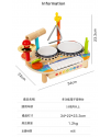 兒童 多功能木質 8音電子琴 音樂台 敲擊台 ST17