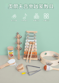 兒童 木製樂器套裝 木製音樂啟蒙 禮物木盒套裝