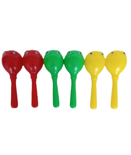 16CM 兒童青蛙 塑膠沙錘 maraca (單個裝)