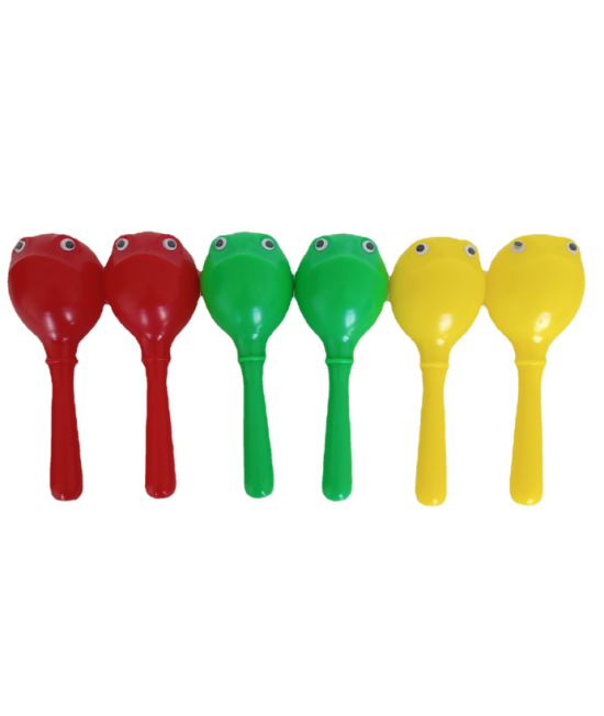 16CM 兒童青蛙 塑膠沙錘 maraca (單個裝) 16CM 兒童青蛙 塑膠沙錘 maraca (單個裝)