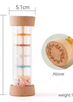 16CM 木質款塑膠 雨聲沙筒 maraca(單個裝)