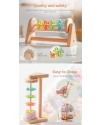 18CM 木質 滾動雨聲筒 滾動雨聲沙筒 maraca(單個裝)