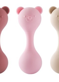 14CM 兒童矽膠小熊沙錘 膠沙錘 maraca (單個裝)