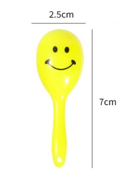 7CM 兒童迷你 笑臉 塑膠沙錘 手指 迷你沙錘 maraca (單個裝)