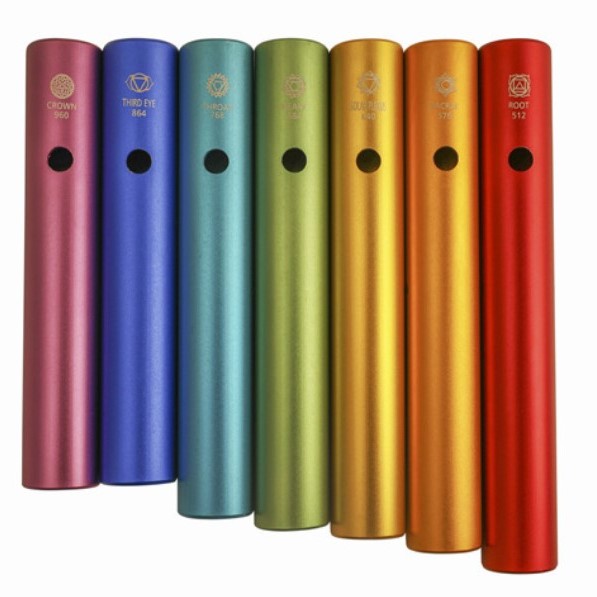 七彩蛙音管 蛙蛙管 七脈輪哇音管 單支裝 Wah Wah Tubes