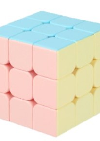 兒童 扭計骰 魔方 魔術方塊 3X3 馬卡龍色