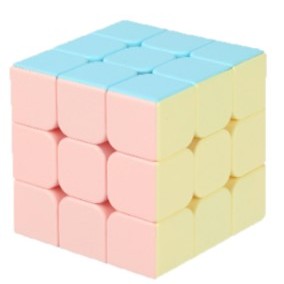 兒童 扭計骰 魔方 魔術方塊 3X3 馬卡龍色