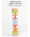 19CM 大木質款塑膠 兔子與熊 雨聲沙筒 maraca(單個裝)