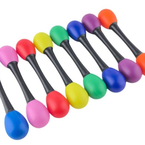 20CM 兒童 雙頭 塑膠沙錘 maraca (單個裝)