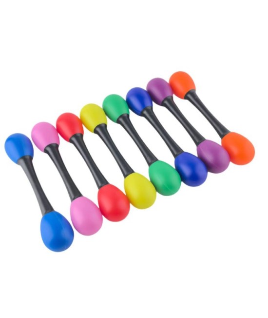 20CM 兒童 雙頭 塑膠沙錘 maraca (單個裝)