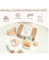 兒童木製 彩色 敲擊樂器 雲朵敲琴音樂套裝 (6件套裝) ST20