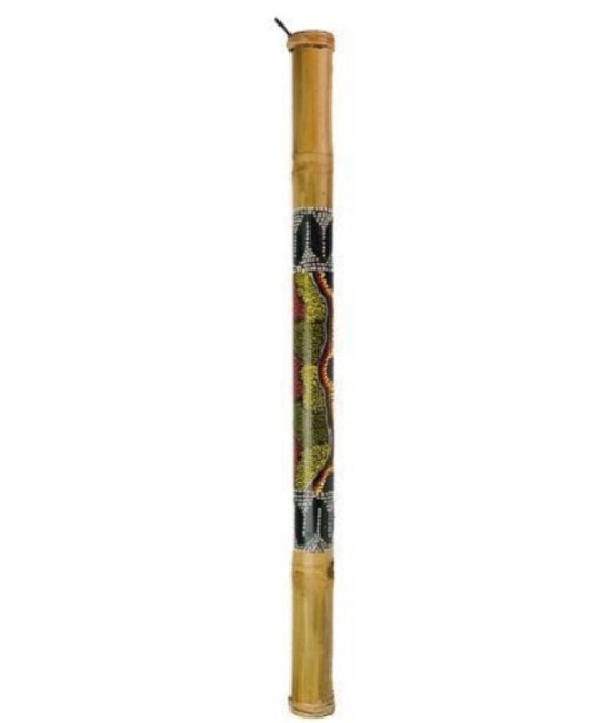 印尼 竹製彩繪 雨棍 彩繪竹雨聲棒 彩繪雨棍 Rainstick (長80CM)