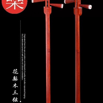 CS 紅花梨木 三弦琴 小三弦琴