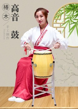 8吋 椿木 高音戰鼓 連鼓架