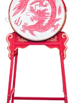 26吋 立式戰鼓 龍鼓 連立式鼓架