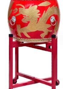 18吋 大堂鼓 高邦龍鼓 大鼓龍鼓 連成人鼓架