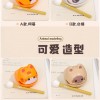 可愛卡通小貓 小狗款 小木魚 一套6款套裝