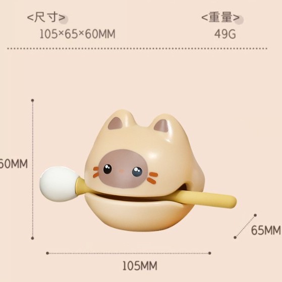 可愛卡通小貓 小狗款 小木魚 一套6款套裝