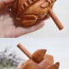 青蛙 手工木雕木魚 (小)