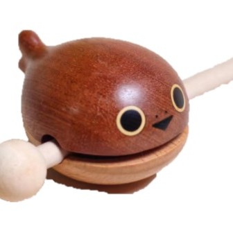 甲魚款 櫸木黑胡桃木 手工木雕 木魚
